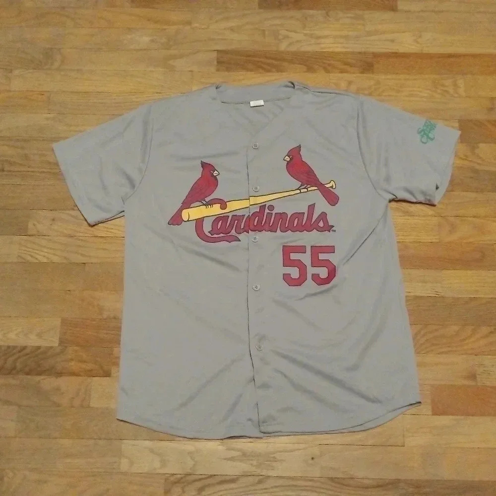 St Louis Cardinals Jersey #55 Steven Piscotty Men’s XL
